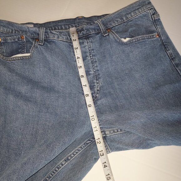 Gap Button Fly Cheeky Straight High Rise Jeans Size 16/33 - Picture 6 of 11